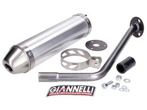 Giannelli Einddemper  Aluminium voor Peugeot XP6 SM 50 2006-2007, Motorhispania Furia Max 50