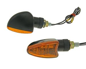 101 Octane Knipperlicht Set M8 zwart Edge orange, kort voor Beta RR