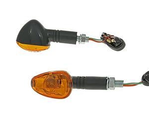 Vparts Knipperlicht Set M10 zwart Doozy orange, lang