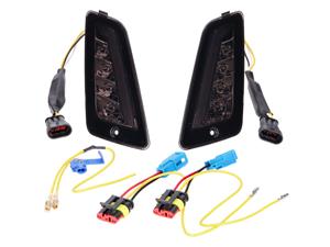 OEM Standard Knipperlicht Set voorkant LED rauchGrijs getint voor Vespa GT, GTL, GTV, GTS 125-300