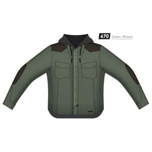 MACNA Inland, Motorhoodie heren, Groen Bruin