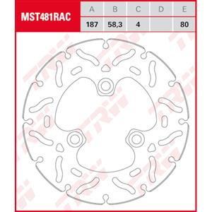 TRW Remschijf, voor de moto, MST481RAC