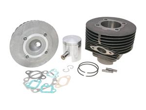 Polini Cilinderkit  Gietijzer Dubbele inlaat 130cc 57mm voor Vespa 125 ETS, PK, Primavera 2T, Primavera ET3 2T, XL