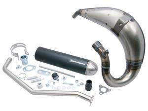 Tecnigas Uitlaat  E-NOX Steel voor Derbi Senda (00-), Aprilia RX/SX, Gilera RCR/SMT