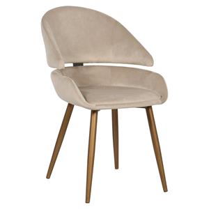 Richmond Interiors Richmond Eetkamerstoel Denny velvet - Quartz Khaki