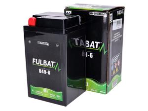 Fulbat Scooter accu  B49-6 6V 10Ah GEL voor BMW R25, R69, Vespa Sprint, Rally, SS, Super Sport, DKW, EMW, Simson AWO Touren / Sport