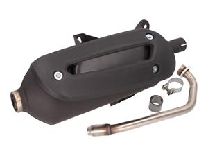Tecnigas Uitlaat  New Maxi 4 voor Aprilia Sport City 125, Scarabeo 125, 200, Piaggio Beverly, Carnaby 125, 200