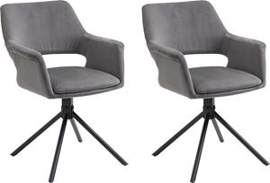 ByLIVING Esszimmerstuhl Elenore, (Set), 2 St., Cord, 360 Grad drehbar