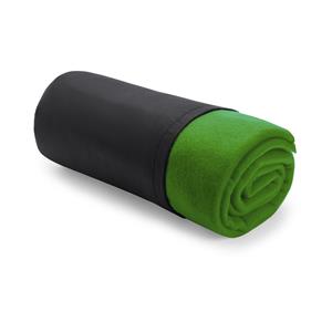 Set van 3x stuks polar Fleece deken/plaid groen 120 x 150 cm -