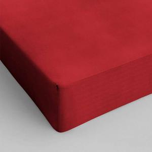 Hoeslaken Katoen - Rood - 200x220 cm - Rood - Dreamhouse - 