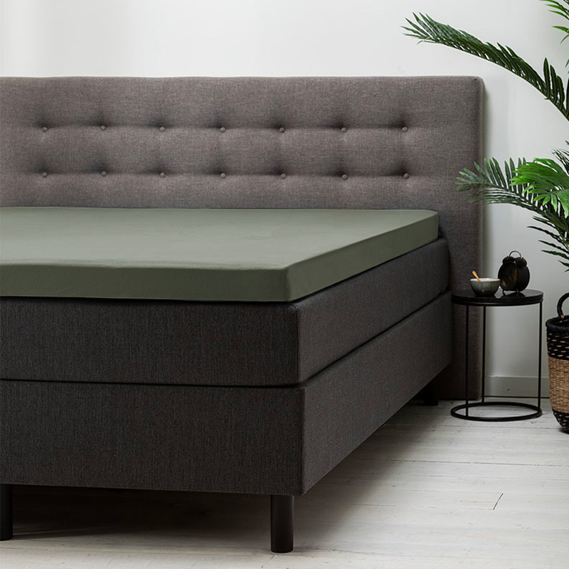 Fresh & Co Topper Hoeslaken - Katoen - 200x210 cm - Keuze Uit Meerdere Kleuren - - 