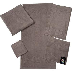 ROSS Seiftuch "Cashmere feeling", (6 tlg.), mit Wellen-Bordüre