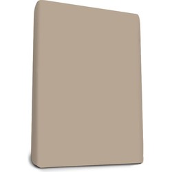 Snurky Hoeslaken Topper Badstof Stretch Taupe 80/90 x 200/220 cm