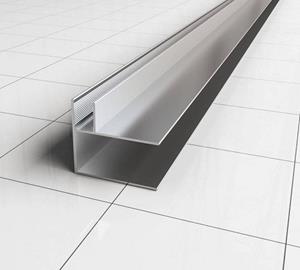 Comfort hoekprofiel voor nisdeur met zijwand