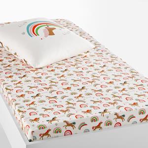 LA REDOUTE INTERIEURS Hoeslaken in biologisch katoen, Licorne