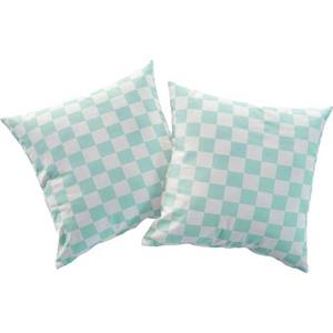 Andas Sierkussen Milo Kussenovertrekken, set van 2 50x50 cm, zonder vulling, met een moderne ruit (2 stuks)