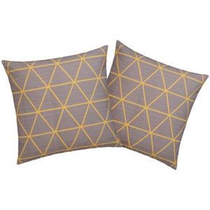 Leonique Sierkussen Kian Kussenovertrekken, set van 2 50x50 cm, zonder vulling, met leuke ruiten (2 stuks)