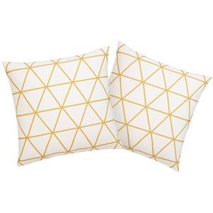 Leonique Sierkussen Kian Kussenovertrekken, set van 2 50x50 cm, zonder vulling, met leuke ruiten (2 stuks)
