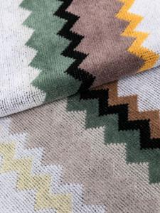 Missoni Home Handdoek met zigzag-patroon - Grijs