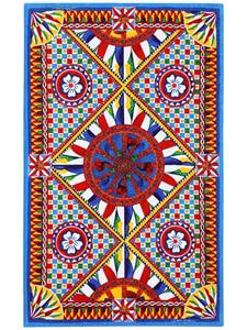Dolce & Gabbana Handdoek met abstracte print - Rood
