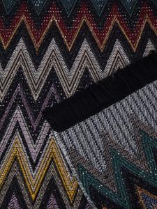Missoni Home Deken met zigzag patroon - Grijs