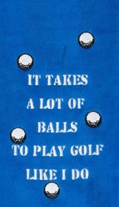 Nova Golf A Lot Of Balls Towel