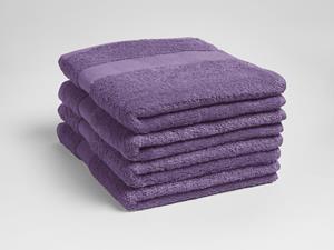 Yumeko Handdoeken terry purple 50x100 - 4 st 100% biologisch en fairtrade katoen