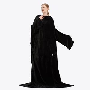 Zenful Original Hoodie deken zwart groot en lang