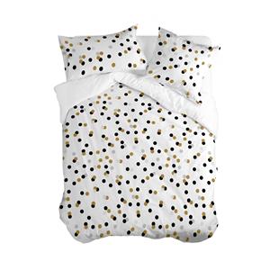 Blanc Dekbedovertrek Golden Dots | 