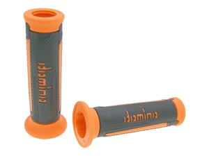 Domino Handvaten set  A350 On-Road anthrazitGrijs / orange met Open einde