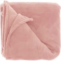 Unique Living  Plaid Claudi 130x160cm Old Pink