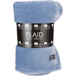 In The Mood Collection Famke Fleece Plaid - L180 x B130 cm - Lichtblauw