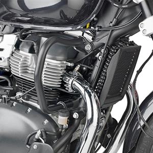 GIVI Valbeugel, Valbeugels voor de moto, TN9058 Zwart gepoedercoat staal onderzijde