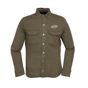 Modeka Motorradjacke Hemd Herren Overshirt Oliwer olive Motorradhemd Männer Herren Aramid verstärkt mit Protektoren