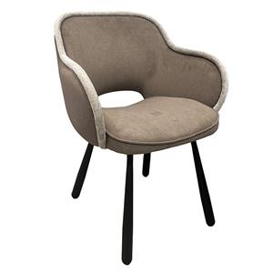 Industrielemeubelshop Stoel Storm stof chocolate