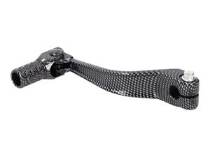 Vparts Schakelpedaal Aluminium Carbon-Look voor Piaggio / Derbi Motor D50B0, EBE Off-Road , SM