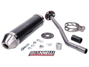 Giannelli Einddemper  Carbon voor Derbi Senda R 50 99-09, DRD Edition 50 SM 03-07