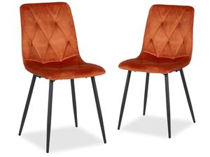 Mobistoxx Set van 4 stoelen DEMOLOS oranje