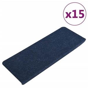 VidaXL Trapmatten zelfklevend 15 st 65x24,5x3,5 cm blauw