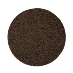 Tapeso Rond vloerkleed Lush - bruin - 120 cm rond