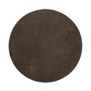 Tapeso Rond vloerkleed Fine - mokka - 160 cm rond