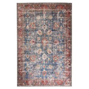 Heritaged Vintage vloerkleed - Fade Oasis blauw|rood - 152x230 cm -
