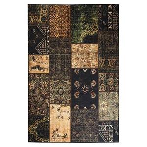 Heritaged Patchwork vloerkleed - Fade No.1 olijfgroen - 152x230 cm -