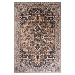 Heritaged Vintage vloerkleed - Fade No.3 beige - 190x290 cm - Zwart