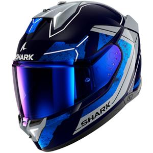 SHARK Skwal i3 Rhad, Integraalhelm, Blauw-Chroom-Zilver BUS