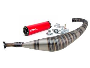 Voca Racing Uitlaat VOCA Rookie 50/70cc Rode demper voor Derbi EBE, EBS, D50B