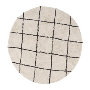 Xenos Vloerkleed berber rond - bruin/beige - ø120 cm