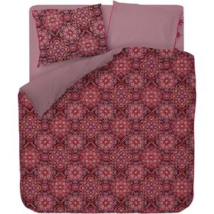 pipstudio Pip Studio Il Mosaico Dekbedovertrek - Donkerrood - 200 x 200/220 cm + 2x 60 x 70 cm dekbedovertrek Donker Rood van 100% cotton, 30x30/130x58, 188TC