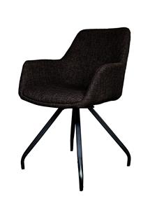 Industrielemeubelshop Stoel Duke stof bruin