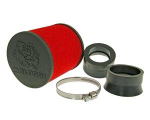 Malossi Luchtfilter  Red Filter E16 rond 42 / 50 / 58,5mm recht rood-schwarz
